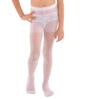 Meia Calça Fio 20 Trifil Juvenil Branca Gravatinha (MEIACLCTFILJVNBRNCGRT)
