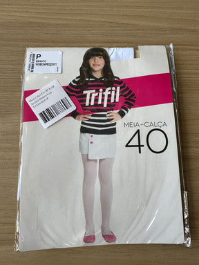 Meia Calça Fio 40 Trifil Juvenil Branca Lisa - Delicadeza para Completar o Look | Bebeloo Kids