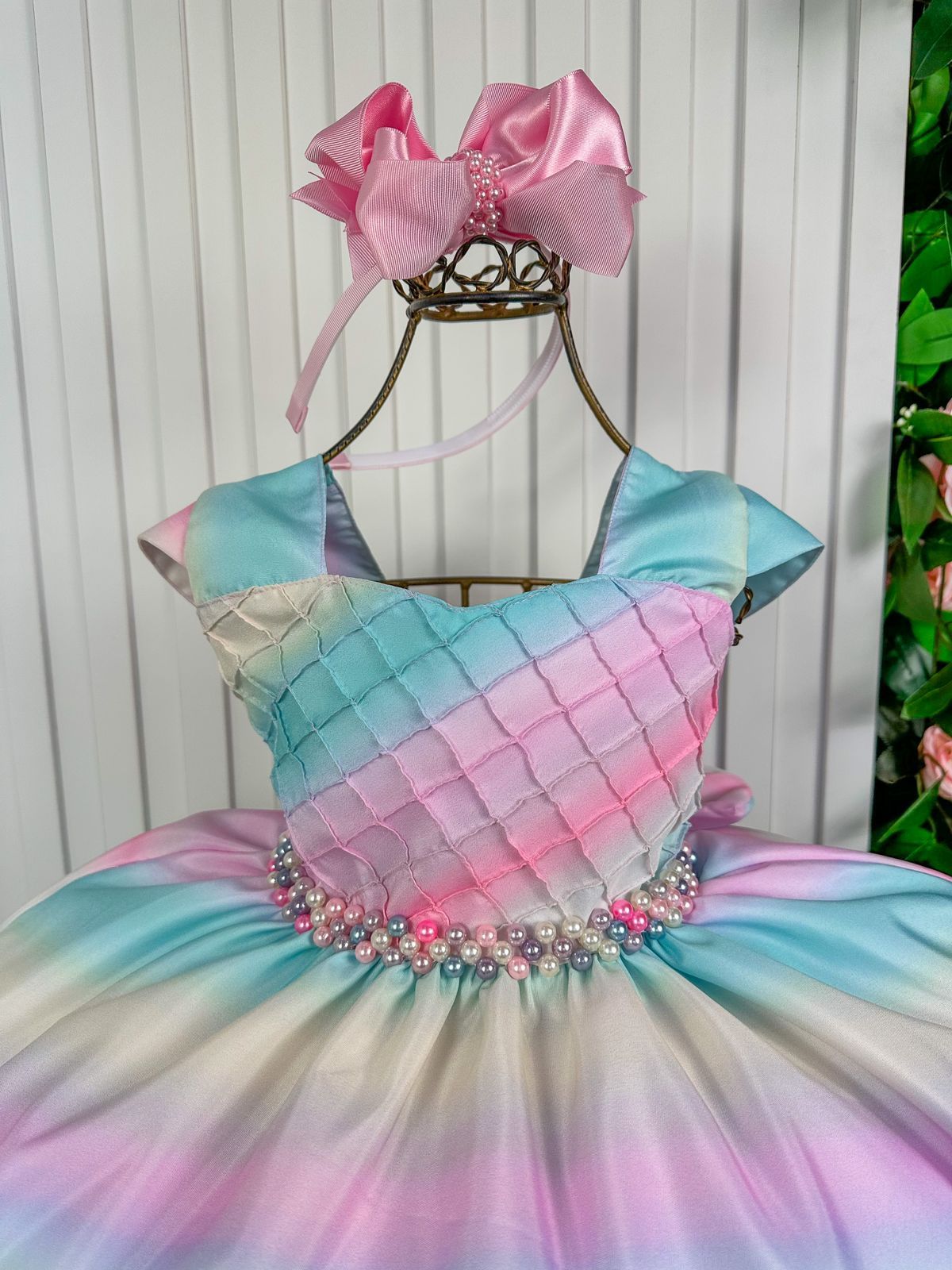 Vestido Infantil Giovanella/Giovanela Colorido - Arco Iris - Leveza e Elegância para Meninas | Bebeloo Kids