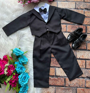 Conjunto Social Miss Cherry Meninos Terno Hugo Preto (CNJTSCLMSSCHRMNNTERNPRT)