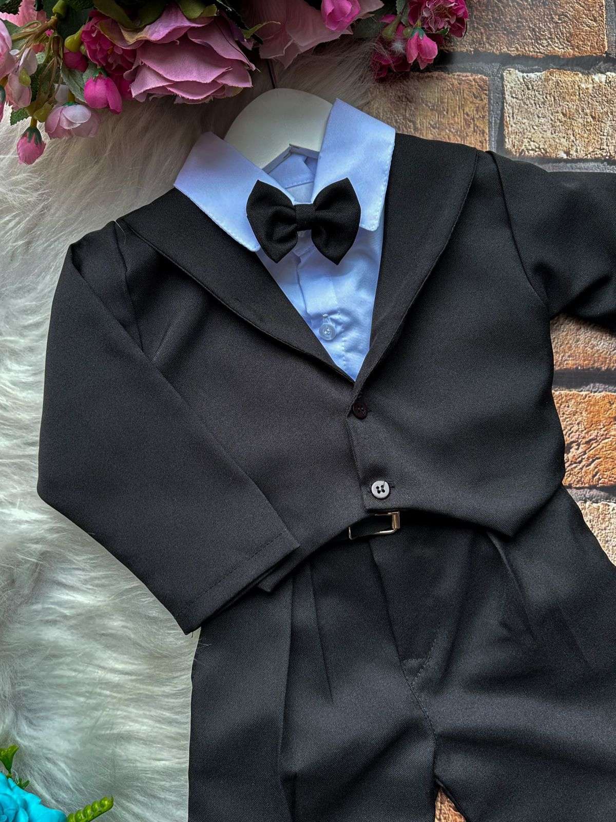 Conjunto Social Miss Cherry Meninos Terno Hugo Preto (CNJTSCLMSSCHRMNNTERNPRT)