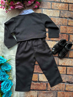 Conjunto Social Miss Cherry Meninos Terno Hugo Preto (CNJTSCLMSSCHRMNNTERNPRT)