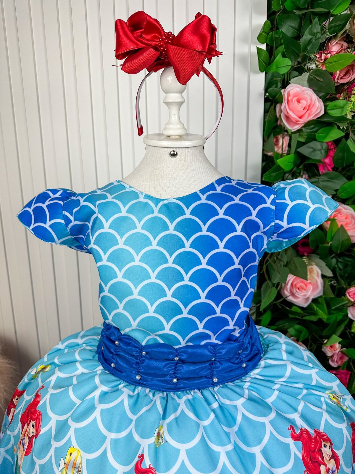 Vestido Tematicos Luxo Ariel - Sereia (VESTTMCLXARLSRA)