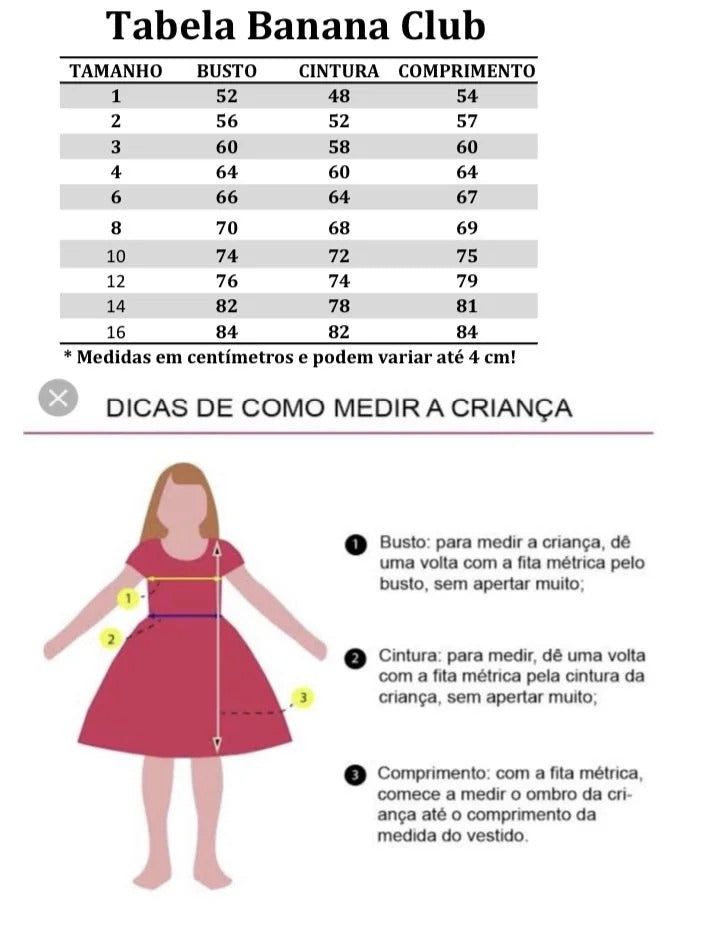 Vestido Banana Club Minnie/Minie Vermelha Bolinhas Poa (VESTBCLVERPEBOL)