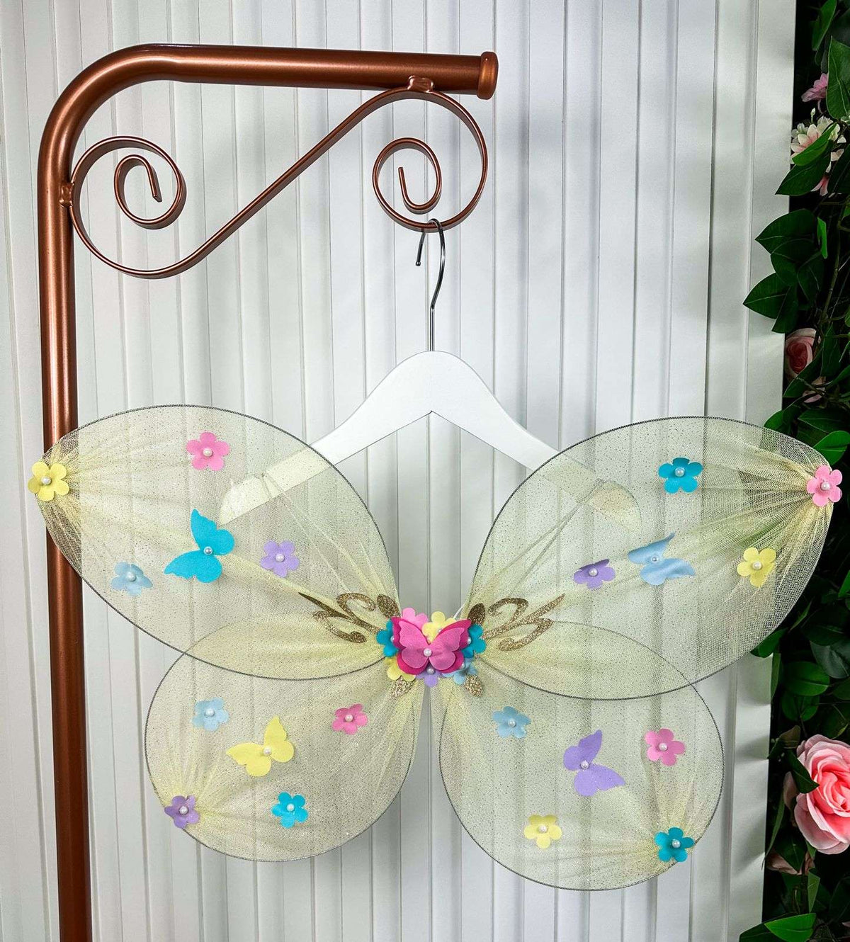 Asa De Borboletas / Fadas Infantil Amarela (ACESSASABOBFDAMAR)