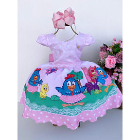 Vestido Infantil Temáticos Kids Galinha Pintadinha - Leveza e Elegância para Meninas | Bebeloo Kids
