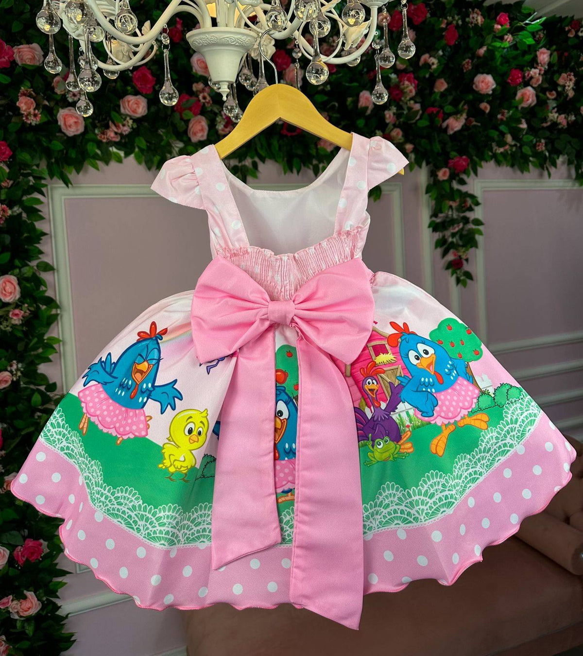 Vestido Infantil Temáticos Kids Galinha Pintadinha - Leveza e Elegância para Meninas | Bebeloo Kids