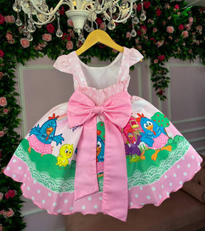 Vestido Infantil Temáticos Kids Galinha Pintadinha - Leveza e Elegância para Meninas | Bebeloo Kids