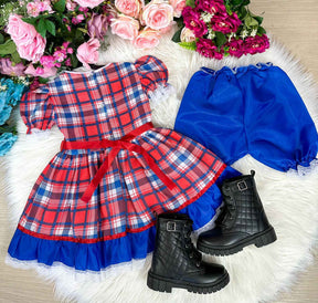 Vestido Junino Modelo 3 com Estampas e Cores Variadas TAMANHO:2 - Leveza e Elegância para Meninas | Bebeloo Kids