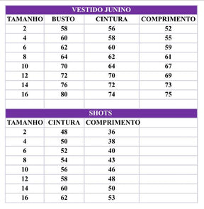 Vestido Junino Modelo 3 com Estampas e Cores Variadas TAMANHO:2 - Leveza e Elegância para Meninas | Bebeloo Kids