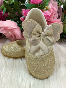Sapatilha Flor Di MIla Baby Dourado Gliter - Diversão e Encanto para Brincar | Bebeloo Kids