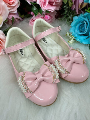 Sapatilha Flor Di Mila Rosa Bebe Perolas Neide - Diversão e Encanto para Brincar | Bebeloo Kids