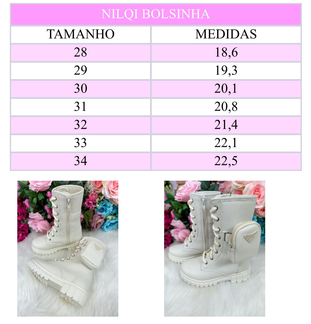 Bota Nilqi Vivi Onix Bolsinha - Diversão e Encanto para Brincar | Bebeloo Kids
