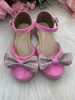 Sapatilha Flor Di Mila Brilho Rosa Chiclete - Diversão e Encanto para Brincar | Bebeloo Kids