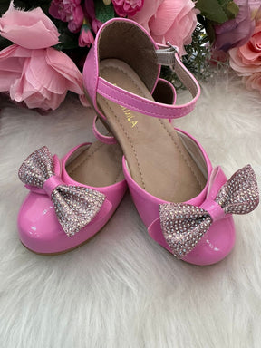 Sapatilha Flor Di Mila Brilho Rosa Chiclete - Diversão e Encanto para Brincar | Bebeloo Kids
