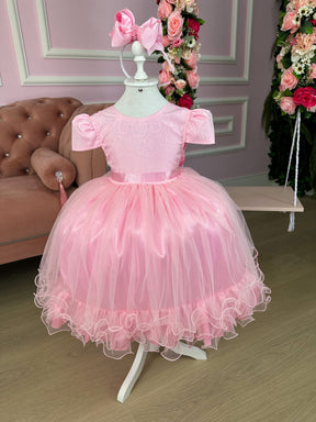Vestido Enjoy Longo Rosa Bebe Babadinho | Bebeloo Kids