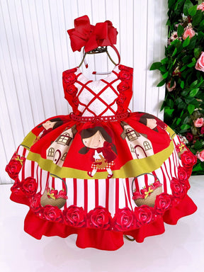 Vestido Princesa Bebeloo Kids Chapeuzinho Vermelho | Bebeloo Kids