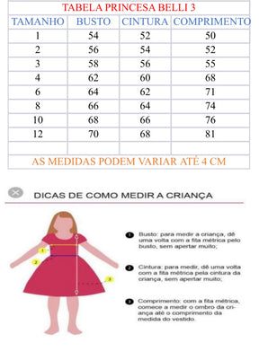 Vestido Princesa Bebeloo Kids Chapeuzinho Vermelho - Diversão e Encanto para Brincar | Bebeloo Kids