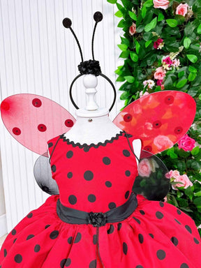 Vestido Tematicos Luxinho Joaninha - Leveza e Elegância para Meninas | Bebeloo Kids