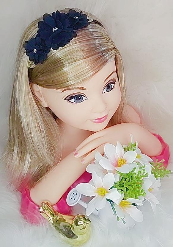 Faixa Flor e Strass Preto - Charme e Delicadeza para os Cabelos | Bebeloo Kids