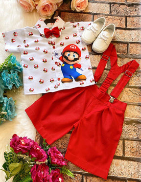 Conjunto Temáticos Meninos Mario - Estilo Delicado para o Dia a Dia | Bebeloo Kids