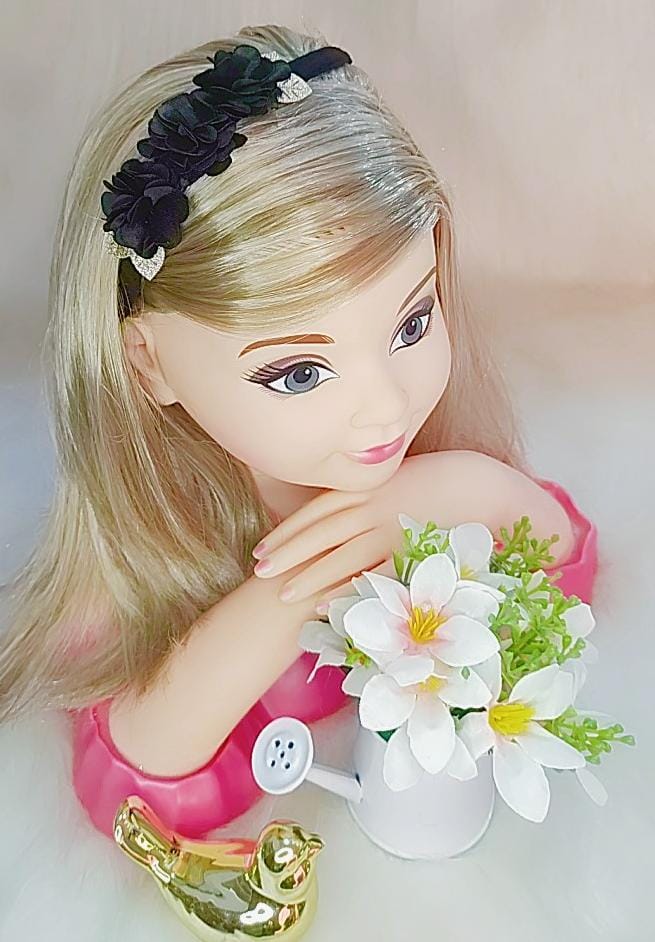 Faixa Flores Preto - Charme e Delicadeza para os Cabelos | Bebeloo Kids