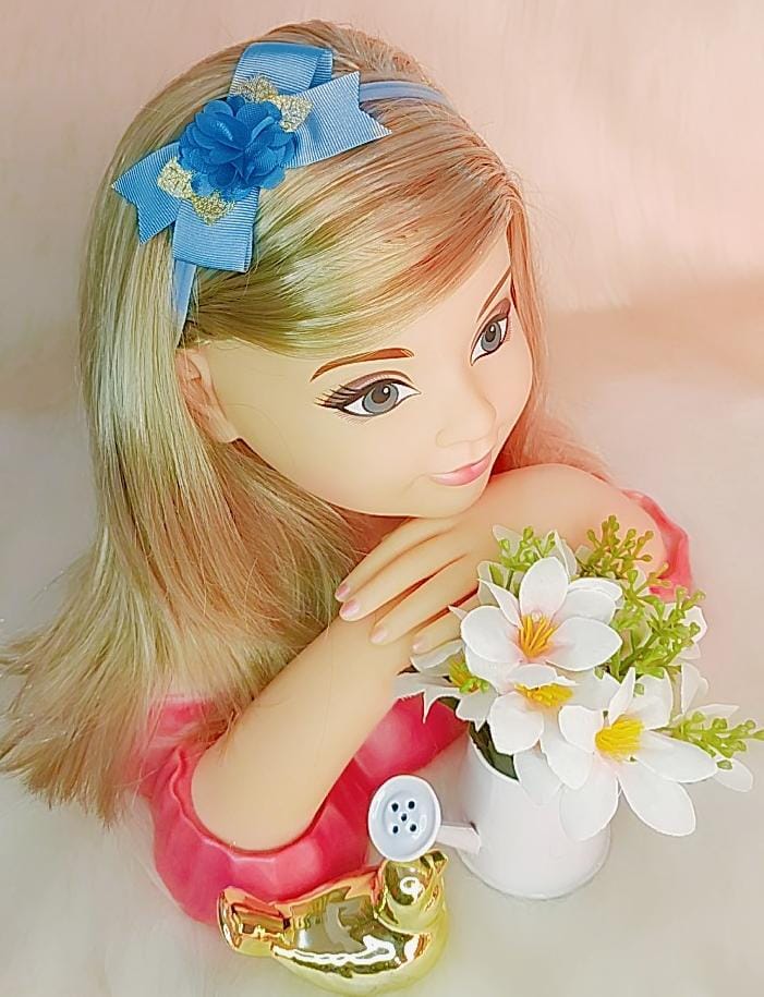 Faixa Florzinha Verde Tiffany - Charme e Delicadeza para os Cabelos | Bebeloo Kids