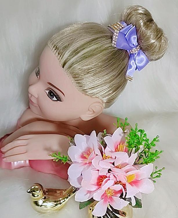 Porta Coque Lilas Laço Strass - Toque Delicado para Completar o Visual | Bebeloo Kids