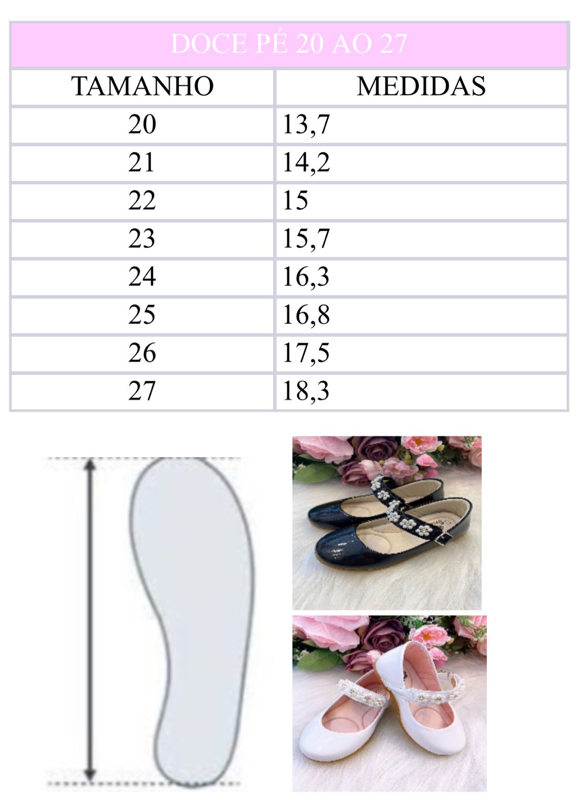 Sapatilha Doce Pe Preta Flor De Perolas - Leveza e Charme para os Pezinhos | Bebeloo Kids