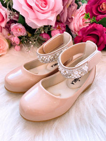 Sapatilha Flor di Mila Nude - Rose "Perolas" Luxo - Leveza e Charme para os Pezinhos | Bebeloo Kids