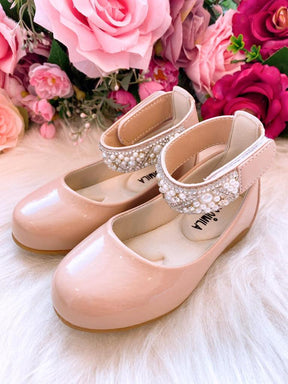 Sapatilha Flor di Mila Nude - Rose "Perolas" Luxo - Leveza e Charme para os Pezinhos | Bebeloo Kids