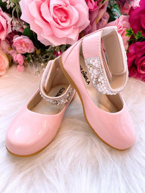 Sapatilha Flor di Mila Rosa Bebê "Perolas" Luxo - Leveza e Charme para os Pezinhos | Bebeloo Kids