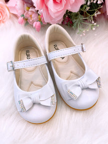 Sapatilha Flor Di Mila Isadora Branco - Leveza e Charme para os Pezinhos | Bebeloo Kids