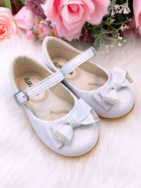 Sapatilha Flor Di Mila Isadora Branco - Leveza e Charme para os Pezinhos | Bebeloo Kids