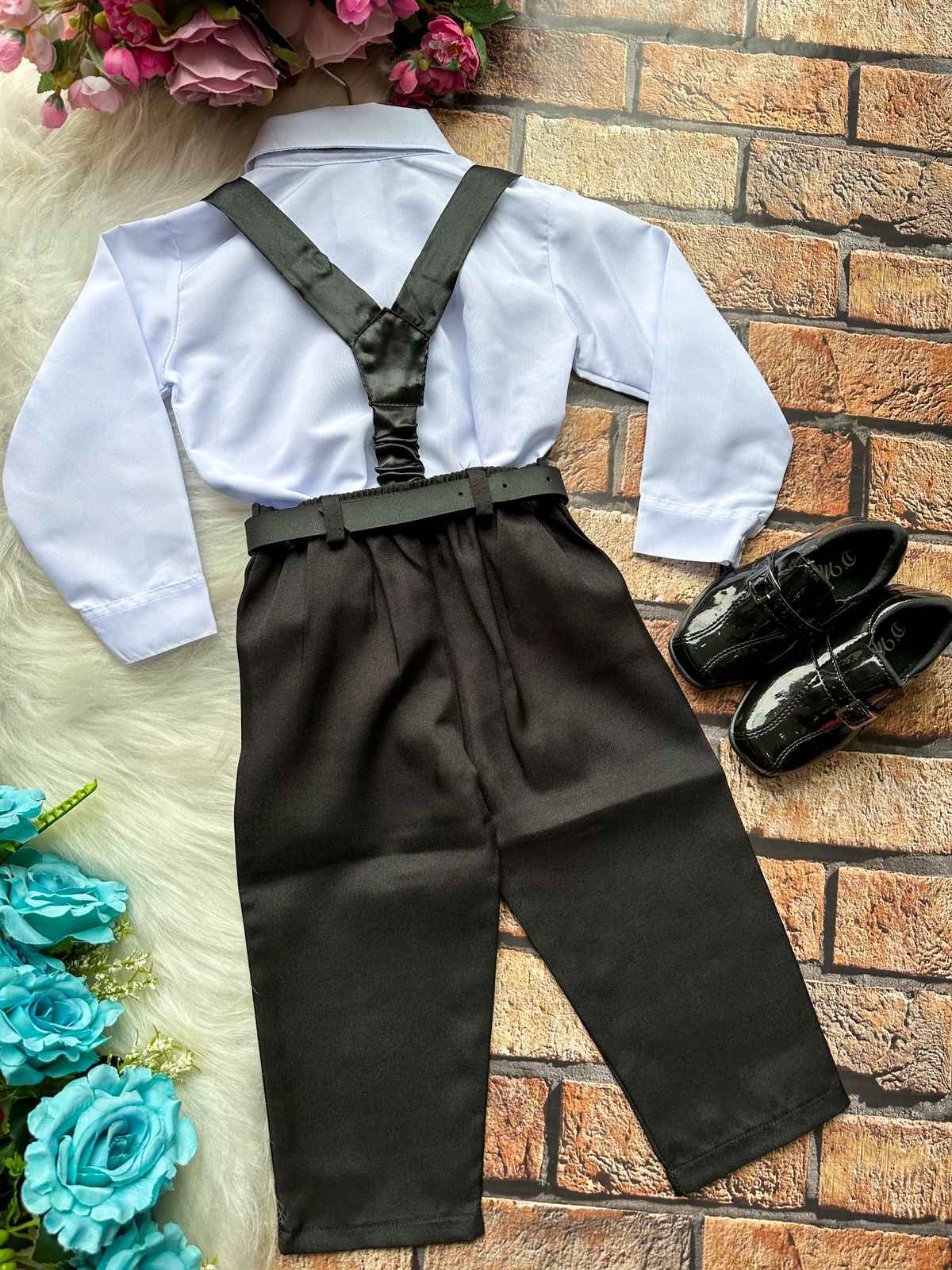 Conjunto Miss Cherry Meninos Social João Preto - Estilo Delicado para o Dia a Dia | Bebeloo Kids