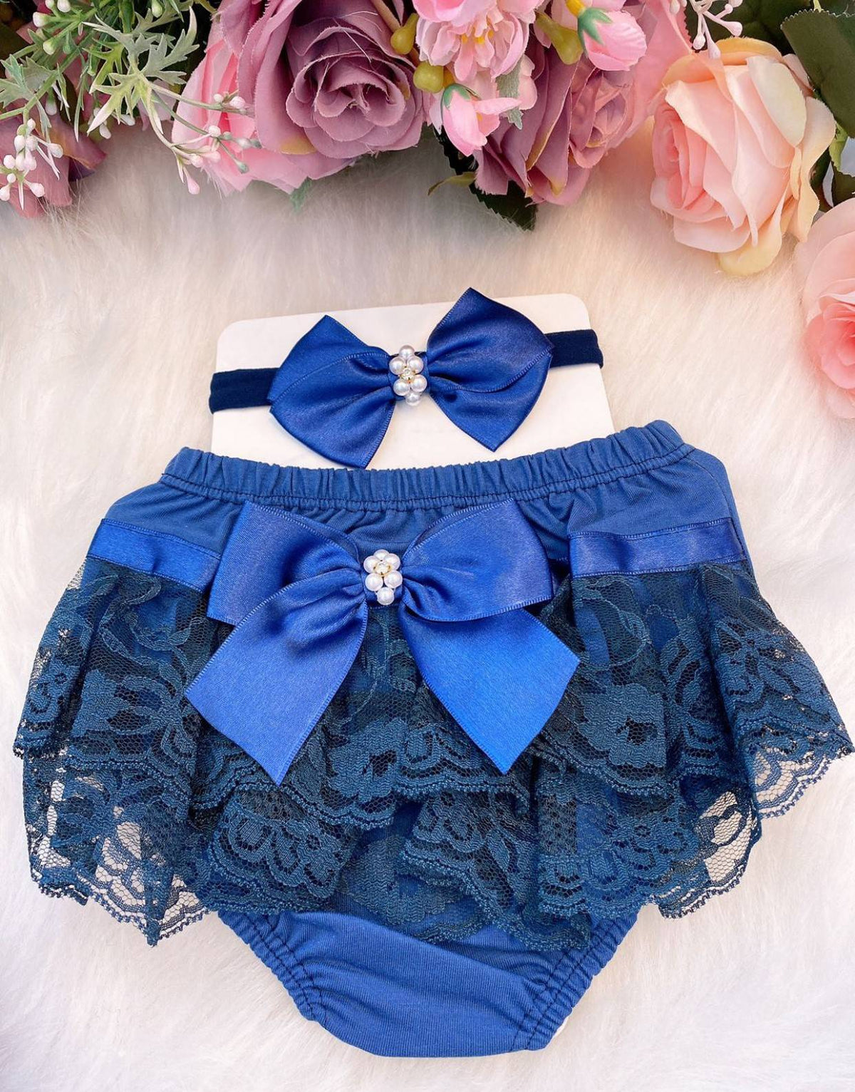 Kit Bunda Rica Azul Royal/Calcinha - Completinho para os Pequenos | Bebeloo Kids