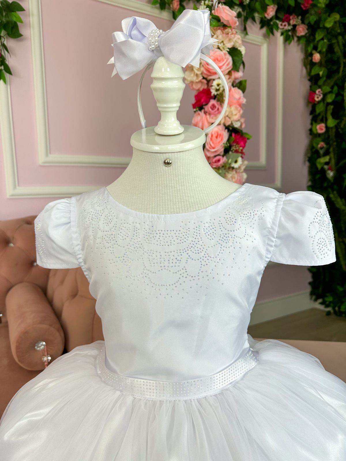 Vestido Enjoy Longo Branco Babadinho - Leveza e Elegância para Meninas | Bebeloo Kids