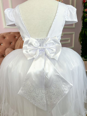 Vestido Enjoy Longo Branco Babadinho - Leveza e Elegância para Meninas | Bebeloo Kids