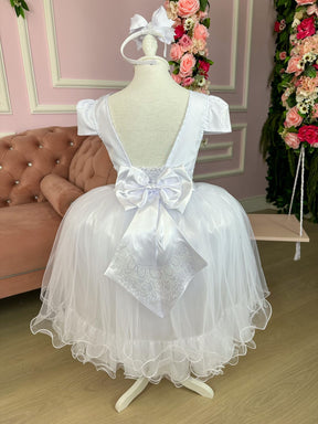 Vestido Enjoy Longo Branco Babadinho - Leveza e Elegância para Meninas | Bebeloo Kids