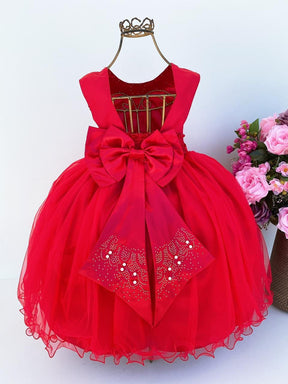 Vestido Enjoy Longo Regata Vermelho - Leveza e Elegância para Meninas | Bebeloo Kids