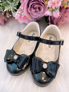 Sapatilha Flor Di Mila Alice Preto - Leveza e Charme para os Pezinhos | Bebeloo Kids