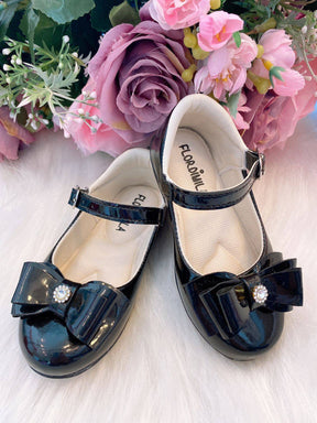 Sapatilha Flor Di Mila Alice Preto - Leveza e Charme para os Pezinhos | Bebeloo Kids