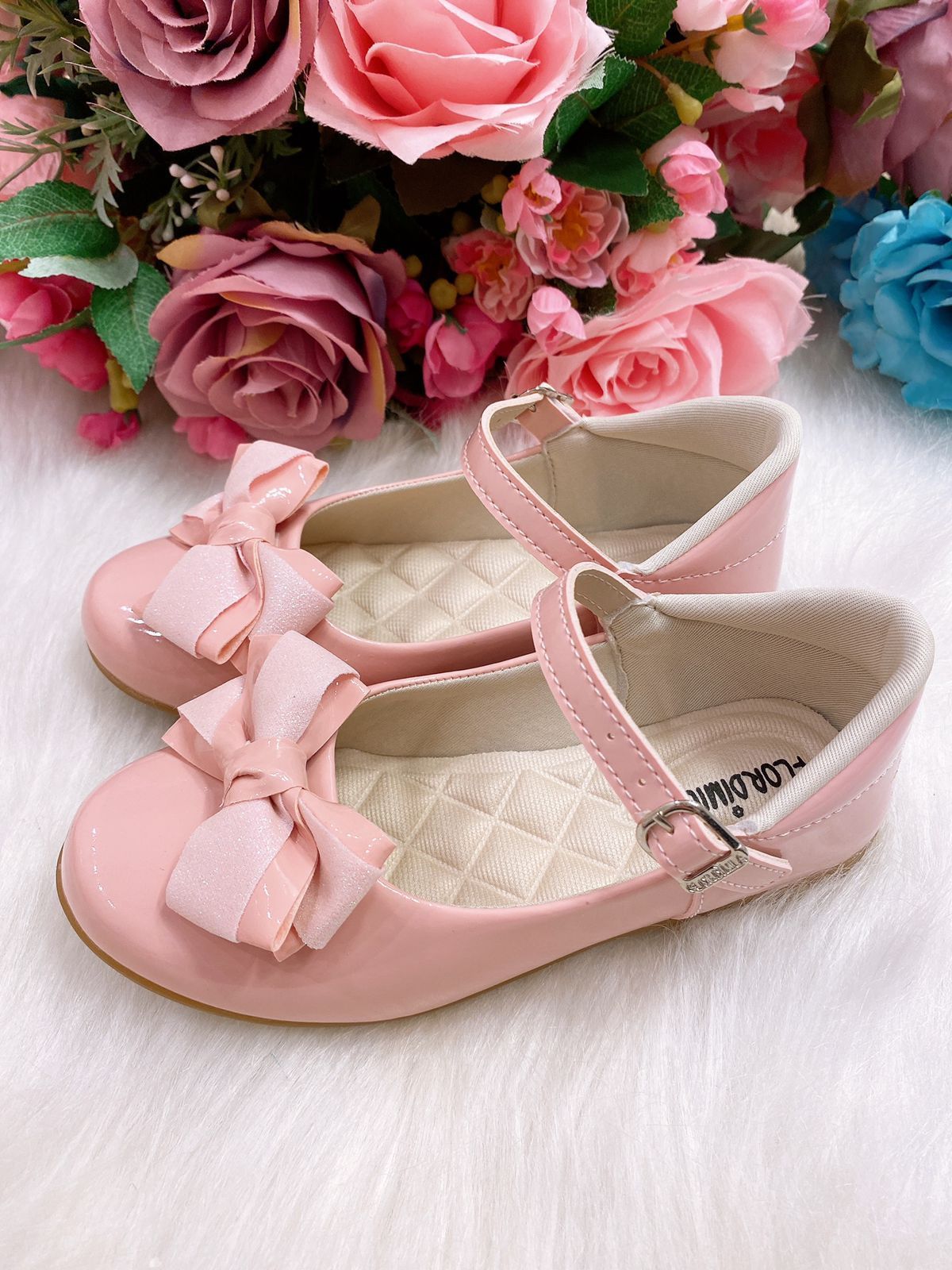 Sapatilha Flor Di Mila Fashion Rosa Bebê - Leveza e Charme para os Pezinhos | Bebeloo Kids