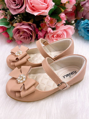 Sapatilha Flor Di Mila Nude Fosca - Rose - Leveza e Charme para os Pezinhos | Bebeloo Kids