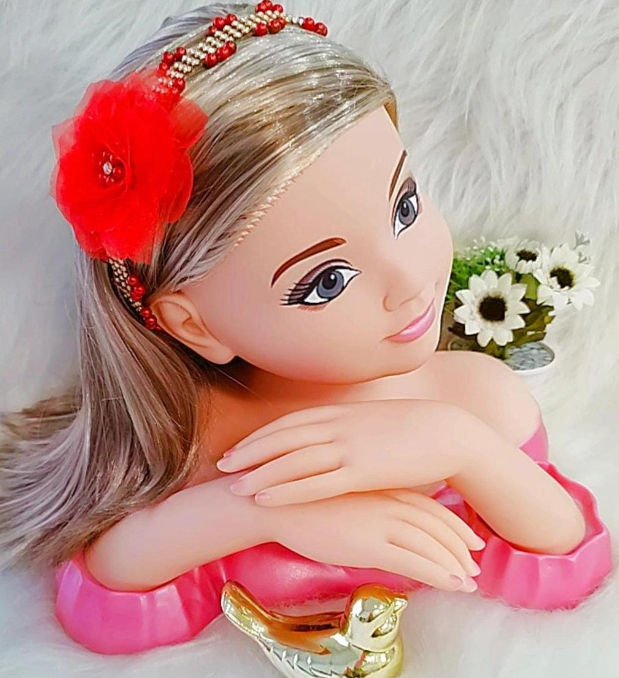Faixa Flor Vermelho - Charme e Delicadeza para os Cabelos | Bebeloo Kids