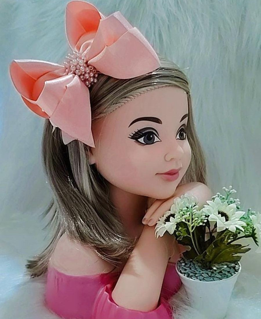 Tiara Salmao Laço Miolo de Perolas - Toque Delicado para Completar o Visual | Bebeloo Kids