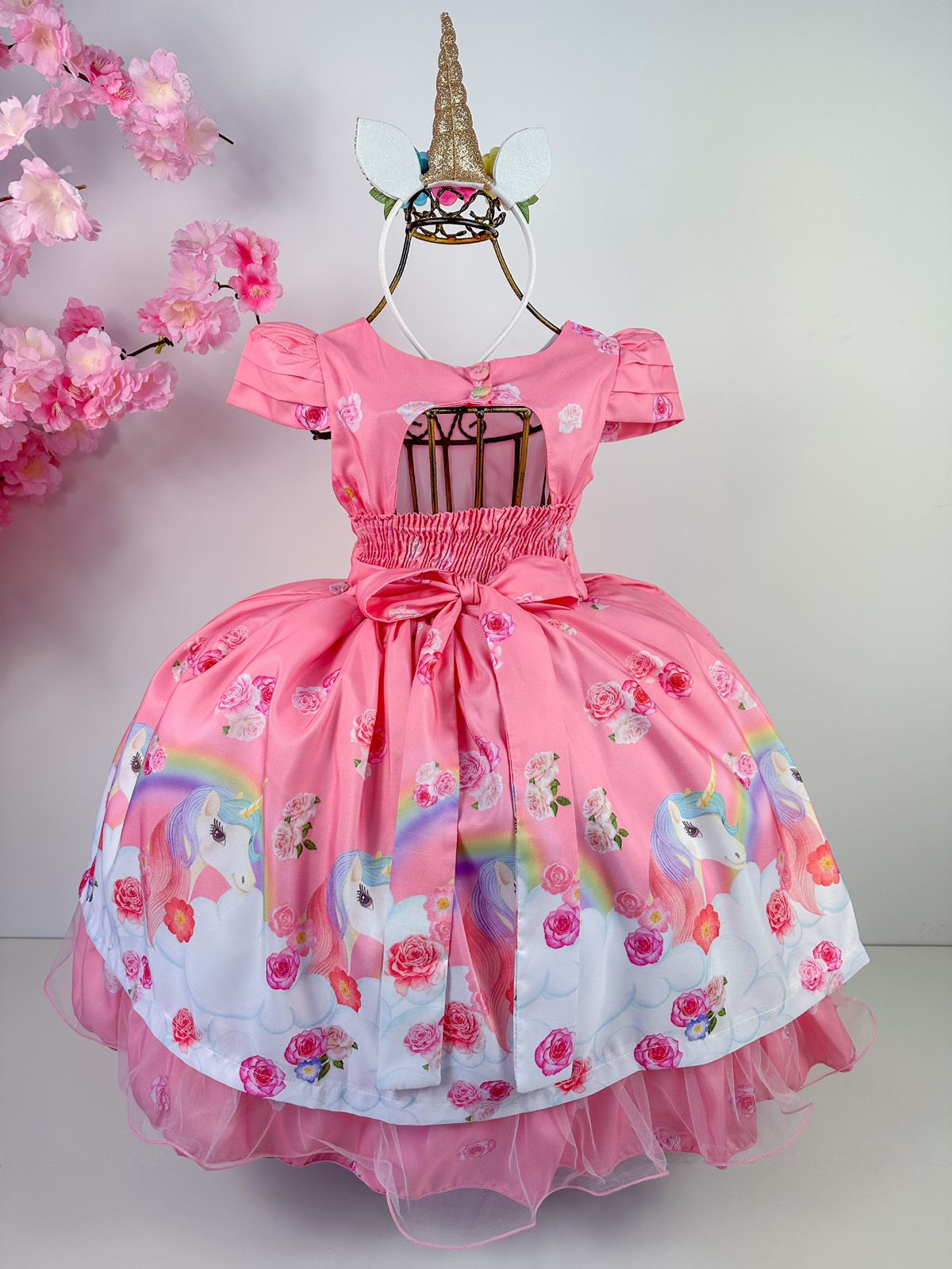 Vestido Infantil Bella Child Rosa Unicórnios - Leveza e Elegância para Meninas | Bebeloo Kids