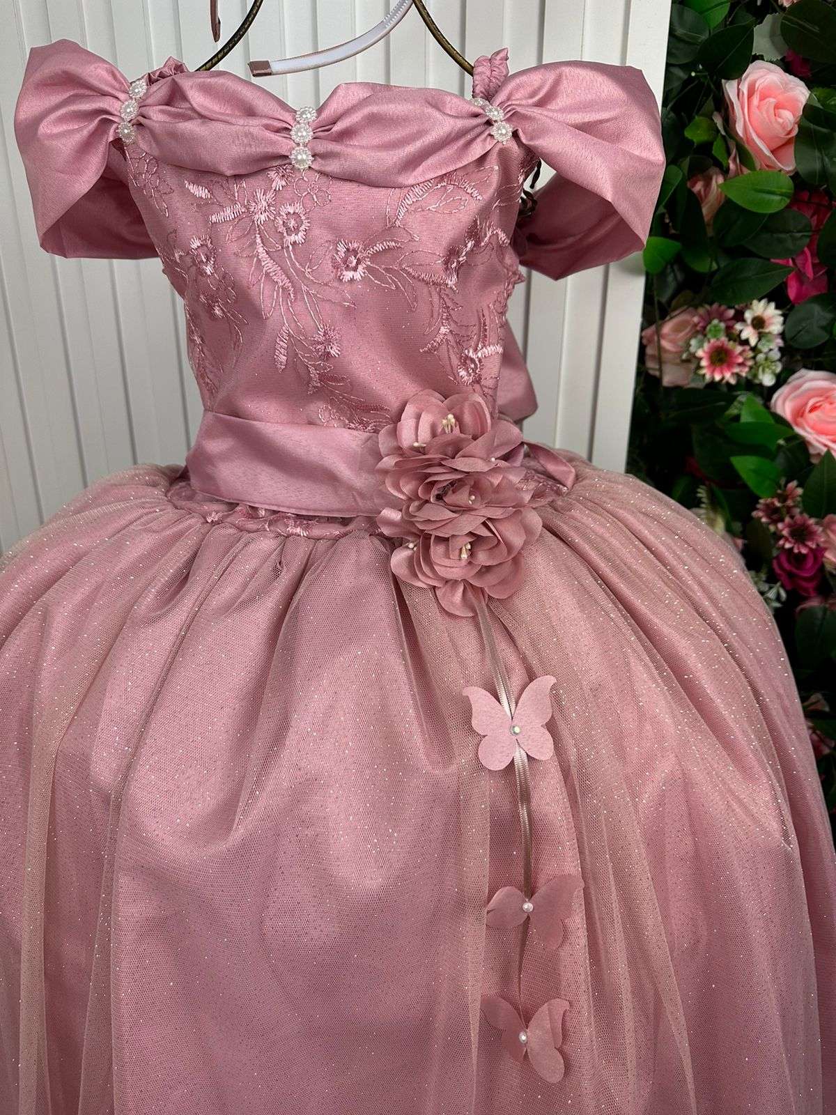 Vestido Marie Longo Manga Princesa Rose - Leveza e Elegância para Meninas | Bebeloo Kids
