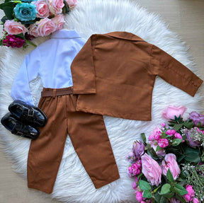 Conjunto Miss Cherry Social Terno Pedro Caramelo - Estilo Delicado para o Dia a Dia | Bebeloo Kids
