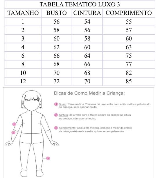 Vestido Tematicos Luxo Maria Clara e JP (VESTTMCTLXMRACLREJP)
